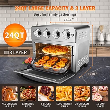 Geek Chef 24 QT Air Fryer Combo - Healthy Cooking Made Easy