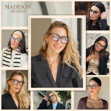 Chic Madison Avenue Blue Light Glasses with UV Protection