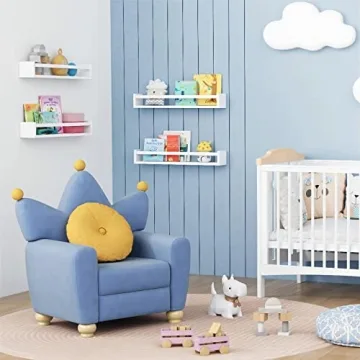 Forbena 24 Inch Floating Wall Bookshelf Set of 4