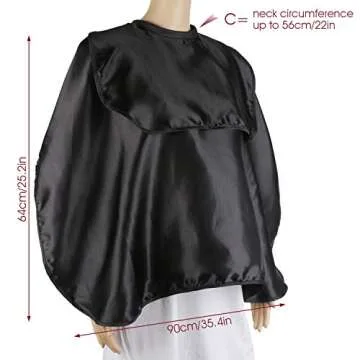 Segbeauty Makeup Cape - Adjustable Satin Beauty Smock