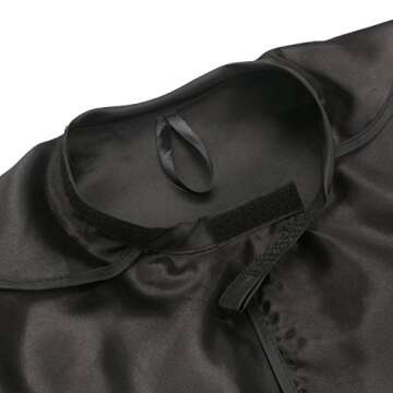 Segbeauty Makeup Cape - Adjustable Satin Beauty Smock
