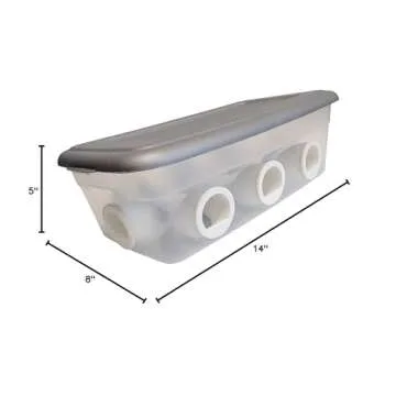 8 Port Quail & Chick Feeder - No Waste Feed Saver