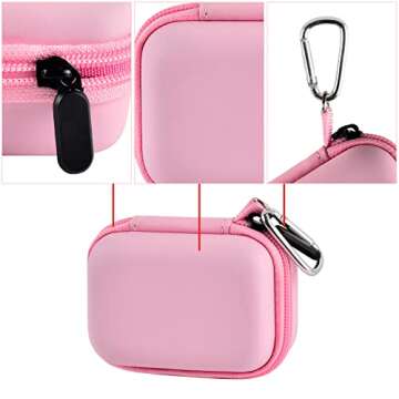 Portable Charger Case for iWALK and More - Pink Carry Bag