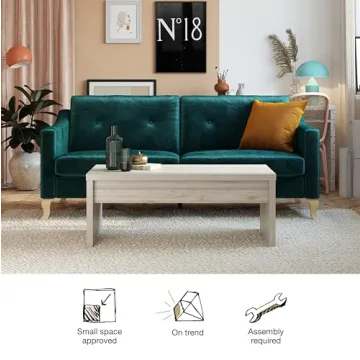 Mr. Kate Winston Lift Top Coffee Table in Light Walnut