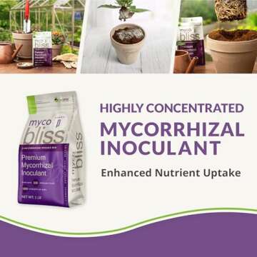Myco Bliss Powder (1lb) - Mycorrhizal Fungi for Soil - 5 Strain Mycorrhizal Inoculant with 1000 Prop...