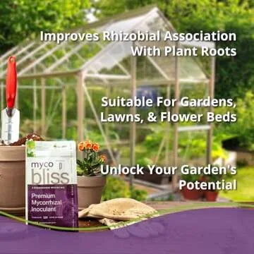 Myco Bliss Powder (1lb) - Mycorrhizal Fungi for Soil - 5 Strain Mycorrhizal Inoculant with 1000 Propagules Per Gram - Highly Concentrated Mycorrhizae for Plants, Potting Soil, & Garden Soil