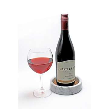 CraftsOfEgypt Marble Wine Coaster - Stylish & Functional