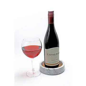 CraftsOfEgypt Marble Wine Coaster - Stylish & Functional