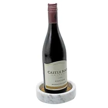 CraftsOfEgypt Marble Wine Coaster - Stylish & Functional