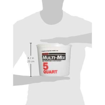 LEAKTITE 10M3-50 5-Quart Mixing Container for All Projects
