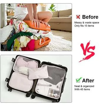 OSDUE 8PCS Packing Cubes - Organize Your Travel Essentials