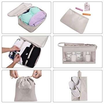 OSDUE 8PCS Packing Cubes - Organize Your Travel Essentials