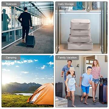 OSDUE 8PCS Packing Cubes - Organize Your Travel Essentials