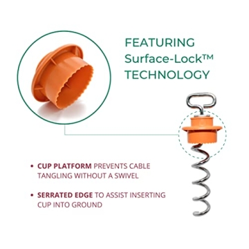 IntelliLeash Intelli-Stayk Stake with Surface-Lock Technology