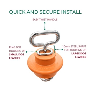 IntelliLeash Intelli-Stayk Stake with Surface-Lock Technology