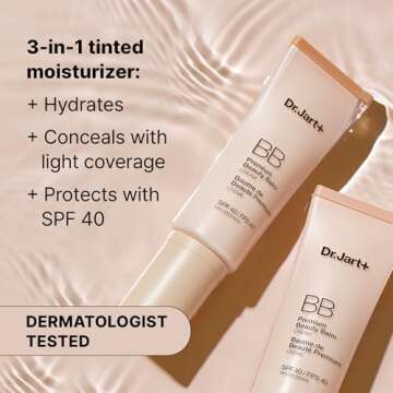 Dr.Jart+ Premium BB Tinted Moisturizer with SPF 40 and Niacinamide | bb cream | Korean Skin Care, Light Medium-Medium, 1.35 Fl Oz