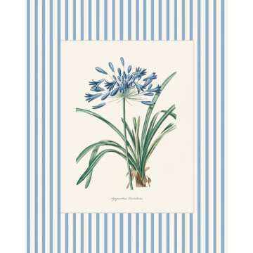 Vintage Botanical Wall Art Floral Prints Set of 4