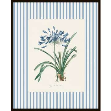 Vintage Botanical Wall Art Floral Prints Set of 4