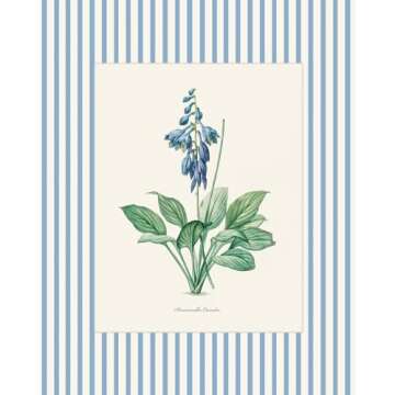 Vintage Botanical Wall Art Floral Prints Set of 4