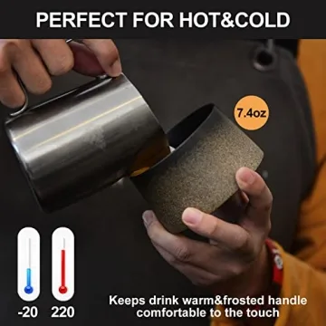 Focraemug 7.4 Oz Coffee and Tea Cup Set - Elegant & Functional Gift