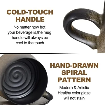 Focraemug 7.4 Oz Coffee and Tea Cup Set - Elegant & Functional Gift