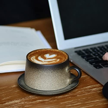 Focraemug 7.4 Oz Coffee and Tea Cup Set - Elegant & Functional Gift