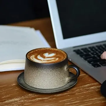 Focraemug 7.4 Oz Coffee and Tea Cup Set - Elegant & Functional Gift