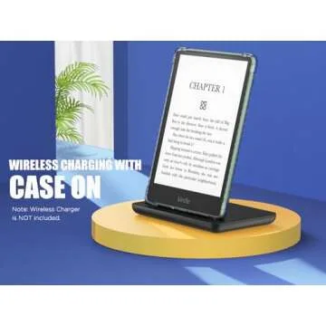 MoKo Case for 6.8" Kindle Paperwhite (11th Generation-2021) and Kindle Paperwhite Signature Edition, Ultra Clear Soft Flexible Transparent TPU Skin Bumper Back Cover Shell, Clear