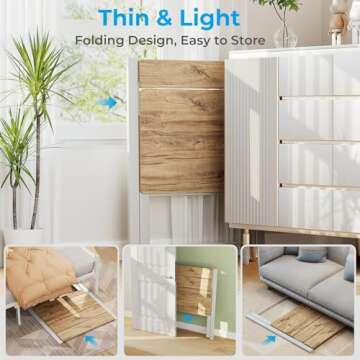 GreenForest Folding Desk - Space Saving & No Assembly