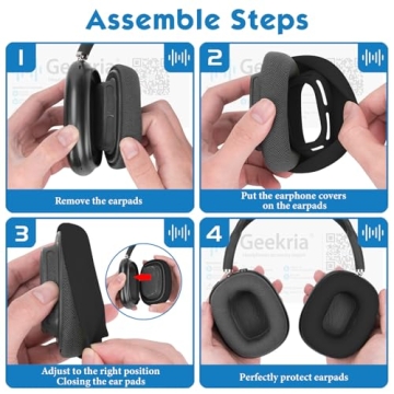 Geekria Silicone Earpad Covers for AirPods Max - Comfortable Protection