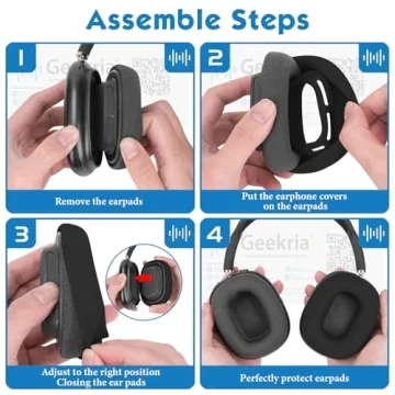 Geekria Silicone Earpad Covers for AirPods Max - Comfortable Protection