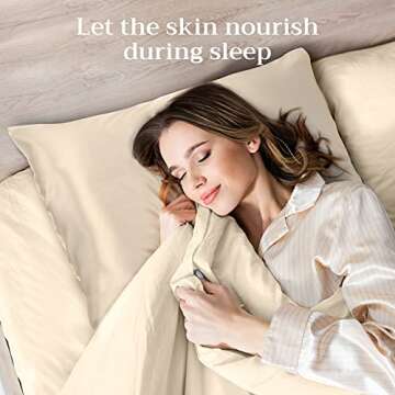 Silk Pillowcase 2 Pack for Hair and Skin - Luxury Sleep Solution