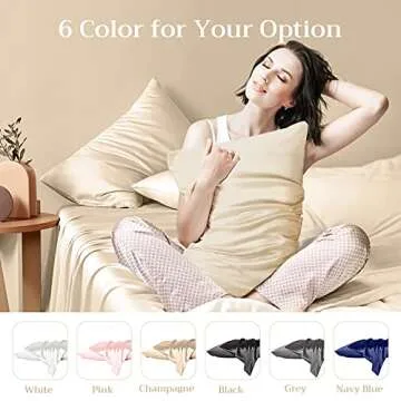 Silk Pillowcase 2 Pack for Hair and Skin - Luxury Sleep Solution
