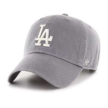 '47 Los Angeles Dodgers Gray White Adjustable Clean Up Dad Slouch Cap