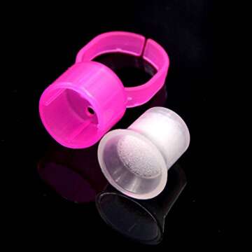 CHOOSE-IT 50pcs Microblading Supply with Sponge Rings