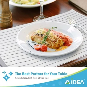 AIDEA Kitchen Towels 8PK - Soft, Absorbent, Multi-Purpose