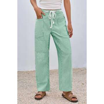 Stylish PLNOTME Baggy Barrel Jeans with Patchwork