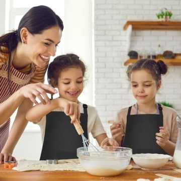 Adjustable Kids Apron 5 Pack for Cooking Painting Crafts