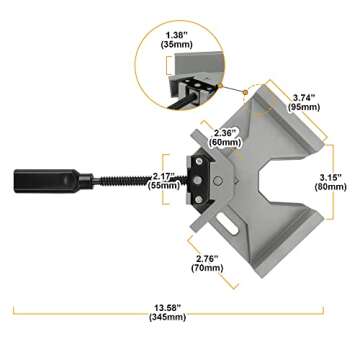 Hoteche Corner Clamp for Woodworking & Welding - Durable Tool