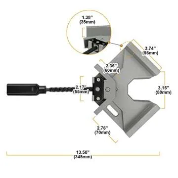 Hoteche Corner Clamp for Woodworking & Welding - Durable Tool