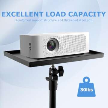 Adjustable Portable Projector Stand Ideal for Home and Office