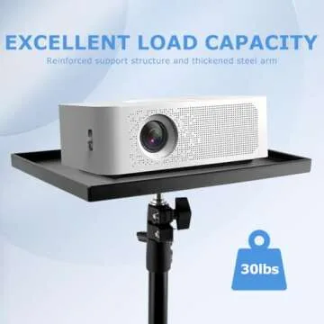 Adjustable Portable Projector Stand Ideal for Home and Office