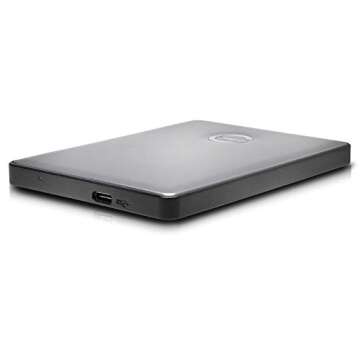 G-Technology 1TB G-DRIVE Mobile USB-C (USB 3.1) Portable External Hard Drive, Space Gray - 0G10265