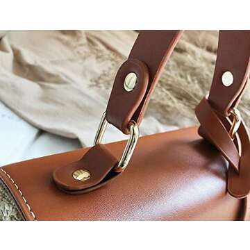 Stylish Straw Crossbody Bag for Women - Chic & Versatile