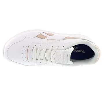 Reebok Women's Classic Harman Run Walking Shoe, White/Bare Beige/Pale, 10