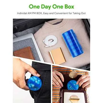 TookMag Pill Organizer for Vitamins and Supplements