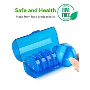 TookMag Pill Organizer for Vitamins and Supplements