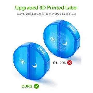 TookMag Pill Organizer for Vitamins and Supplements