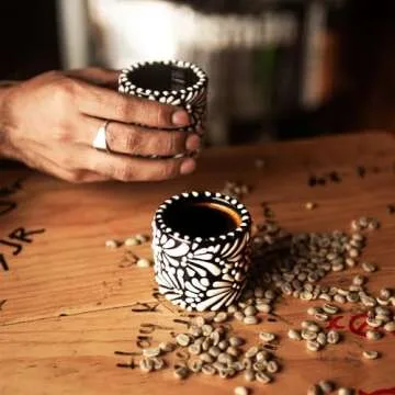 Unique Handmade Talavera Espresso Cups for Coffee Lovers