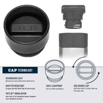 YETI Rambler 18 oz Bottle with Hot Shot Cap